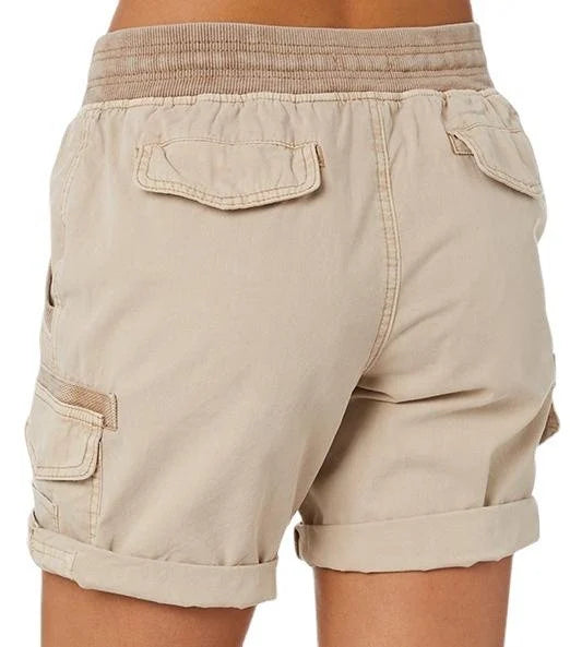Lässige, lockere Damen-Shorts mit hoher Taille