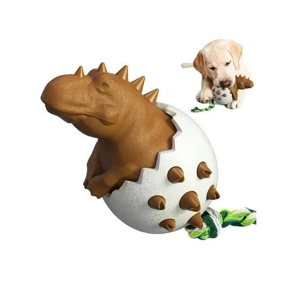 Dinosaurier-Ei, Zähneputzen, Kauspielzeug für Hunde