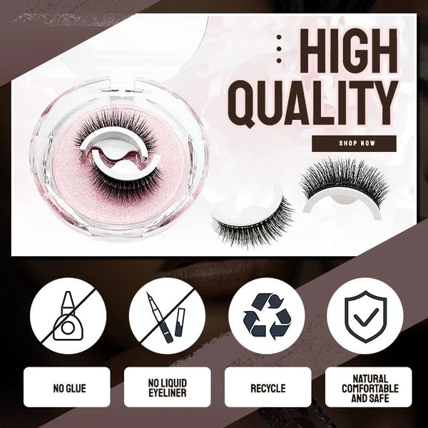 Wasserdichte und wiederverwendbare selbstklebende Wimpern🔥🔥Kaufen Sie 1 und erhalten Sie 1 gratis (2 Paar)