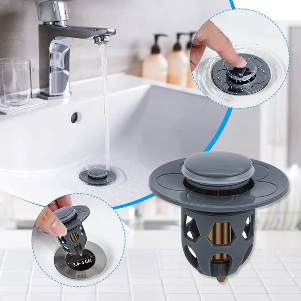 Installationsfreier Universal-Auslaufstopp für Waschbecken