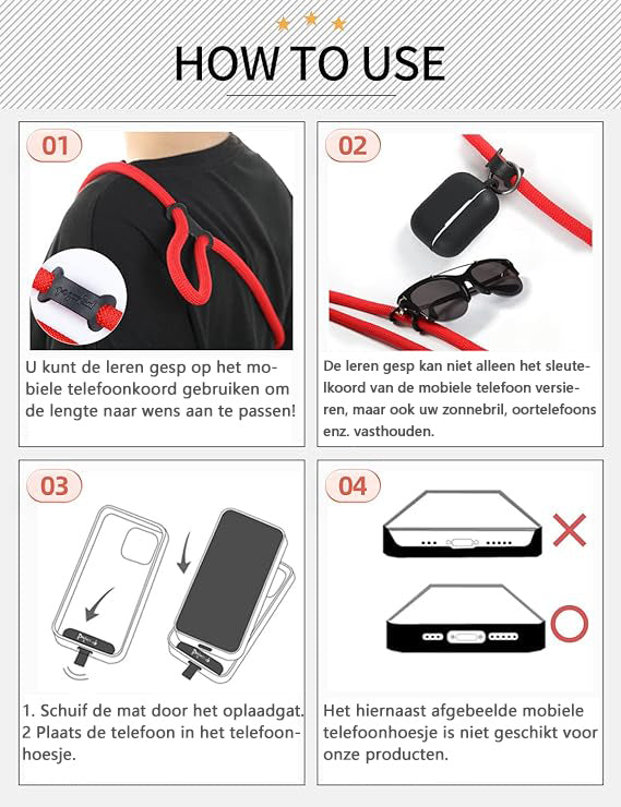 Robustes und langlebiges Anti-Drop-Handykabel