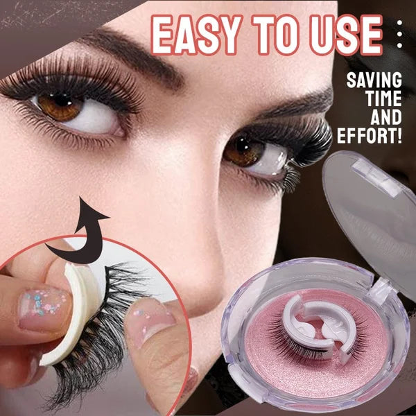 Wasserdichte und wiederverwendbare selbstklebende Wimpern🔥🔥Kaufen Sie 1 und erhalten Sie 1 gratis (2 Paar)