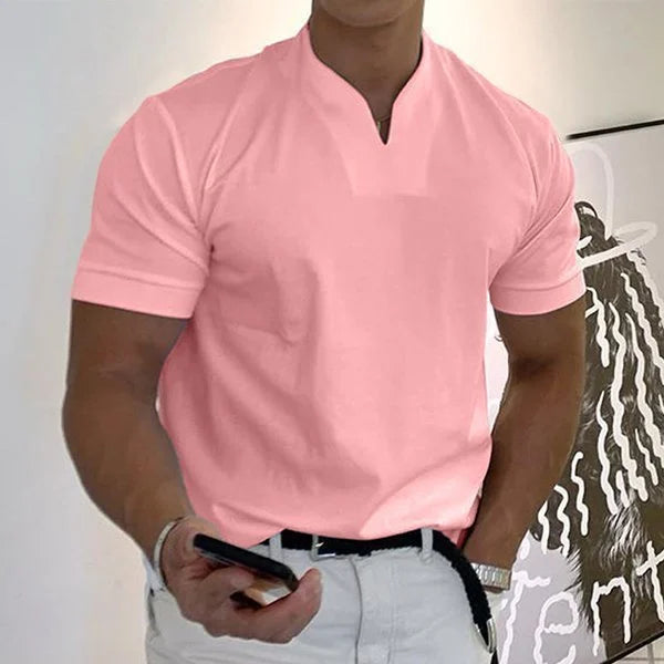 Kurzarm-Fitness-T-Shirt für Herren im Business-Stil