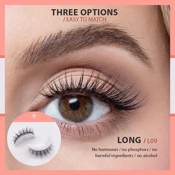 Wasserdichte und wiederverwendbare selbstklebende Wimpern🔥🔥Kaufen Sie 1 und erhalten Sie 1 gratis (2 Paar)