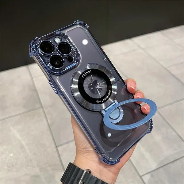 Airbag-Hülle mit vier Ecken, Anti-Drop-Magnethalterung für iPhone