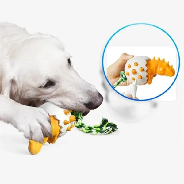 Dinosaurier-Ei, Zähneputzen, Kauspielzeug für Hunde