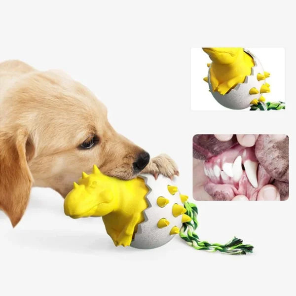 Dinosaurier-Ei, Zähneputzen, Kauspielzeug für Hunde