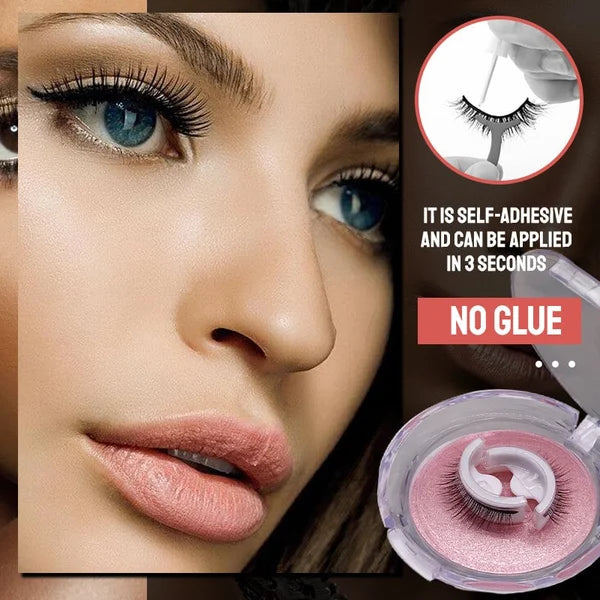 Wasserdichte und wiederverwendbare selbstklebende Wimpern🔥🔥Kaufen Sie 1 und erhalten Sie 1 gratis (2 Paar)
