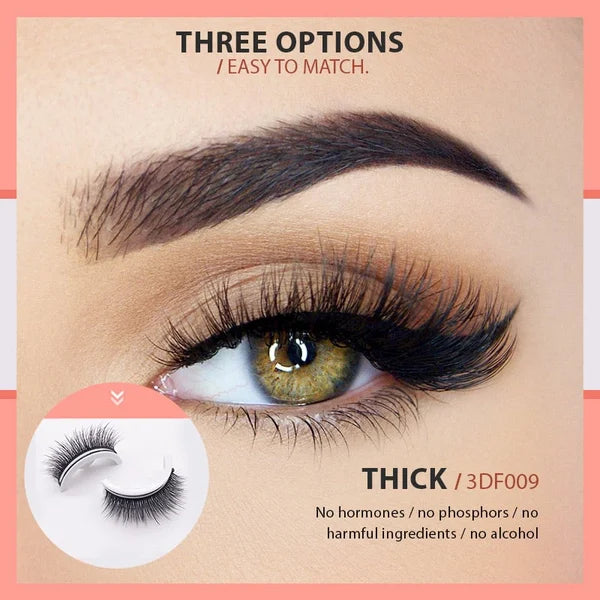 Wasserdichte und wiederverwendbare selbstklebende Wimpern🔥🔥Kaufen Sie 1 und erhalten Sie 1 gratis (2 Paar)