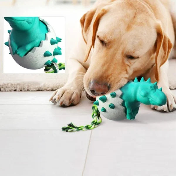 Dinosaurier-Ei, Zähneputzen, Kauspielzeug für Hunde