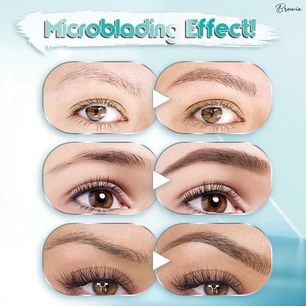 3D wasserdichter Microblading-Augenbrauenstift, Tattoo-Stift mit 4 Gabelspitzen