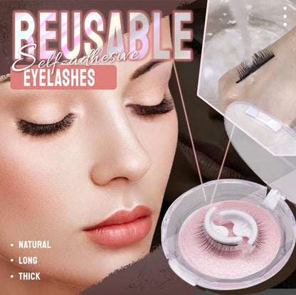 Wasserdichte und wiederverwendbare selbstklebende Wimpern🔥🔥Kaufen Sie 1 und erhalten Sie 1 gratis (2 Paar)