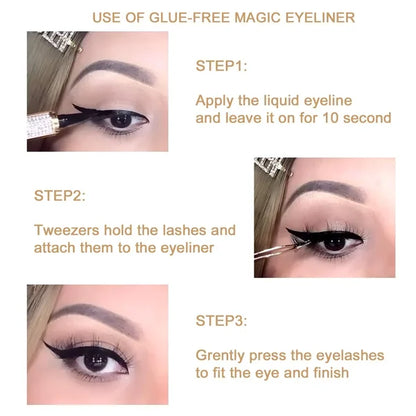 2024 Neuer selbstklebender Eyeliner-Wimpernkleberstift 
