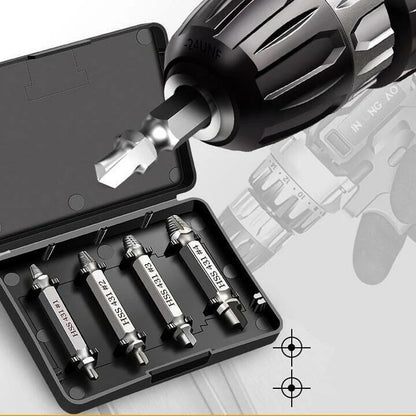 Schraubenentferner-Set aus hochfestem Stahl, 4-teilig